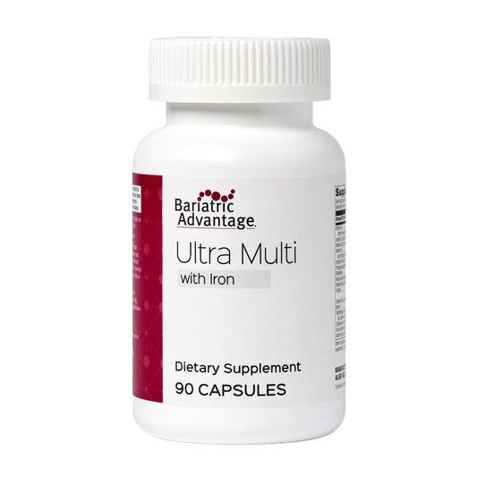 Bariatric Advantage Ultra Multivitamin with Iron - Ultra Multi with Iron - Capsule Format Multivitamin - Provides Full Complex of B Vitamins - PrimeBioHealth - canada supplements