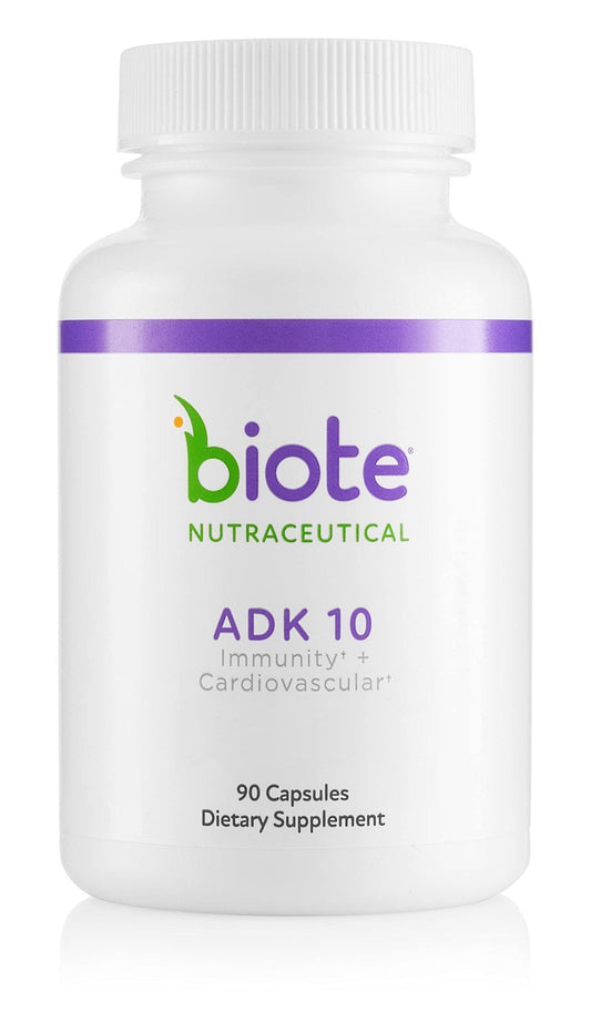 Biote Nutraceuticals - ADK 10 - Immunity + Cardiovascular (90 Capsules) - PrimeBioHealth - canada supplements