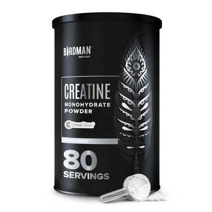 BIRDMAN Micronized Creatine Monohydrate Powder, Muscle Recovery, Caffeine Free, Creatine Pre Workout, Vegan, Post Workout, Gluten Free, Sugar Free - PrimeBioHealth - canada supplements