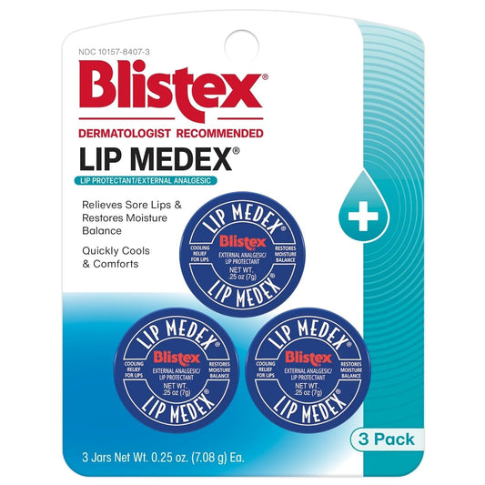 Blistex Lip Medex, 0.25 Ounce, Medicated Relief with Immediate Cooling, Soothes and Protects, Advanced Hydration - PrimeBioHealth - canada supplements
