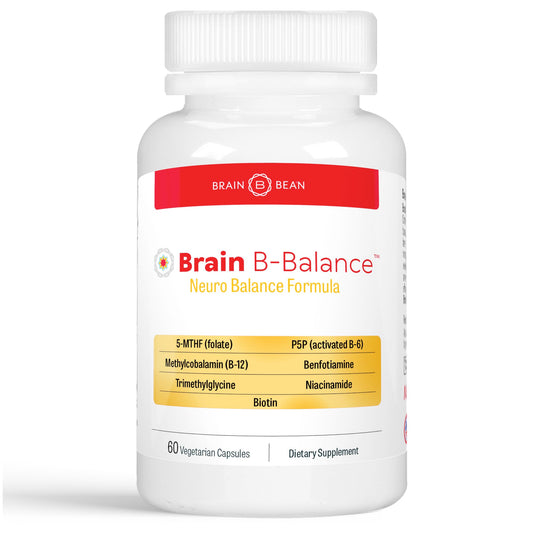 Brain B Balance: Methylated Multivitamin - Methylated B Complex Neurobalance Formula - Methylfolate Supports Mood - PrimeBioHealth - canada supplements