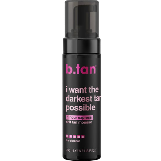 b.tan Ultra Dark Self Tanner Mousse | I Want The Darkest Tan Possible - Fast, 1 Hour Express - PrimeBioHealth - canada supplements