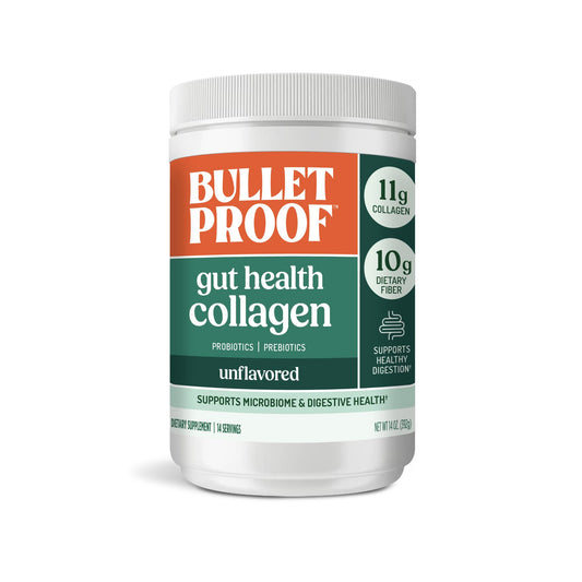 Bulletproof Unflavored Gut Health Collagen Protein, 14 Ounces, 10g Grass-Fed Collagen Peptides for Gut, Skin, Bone and Joint Support - PrimeBioHealth - canada supplements