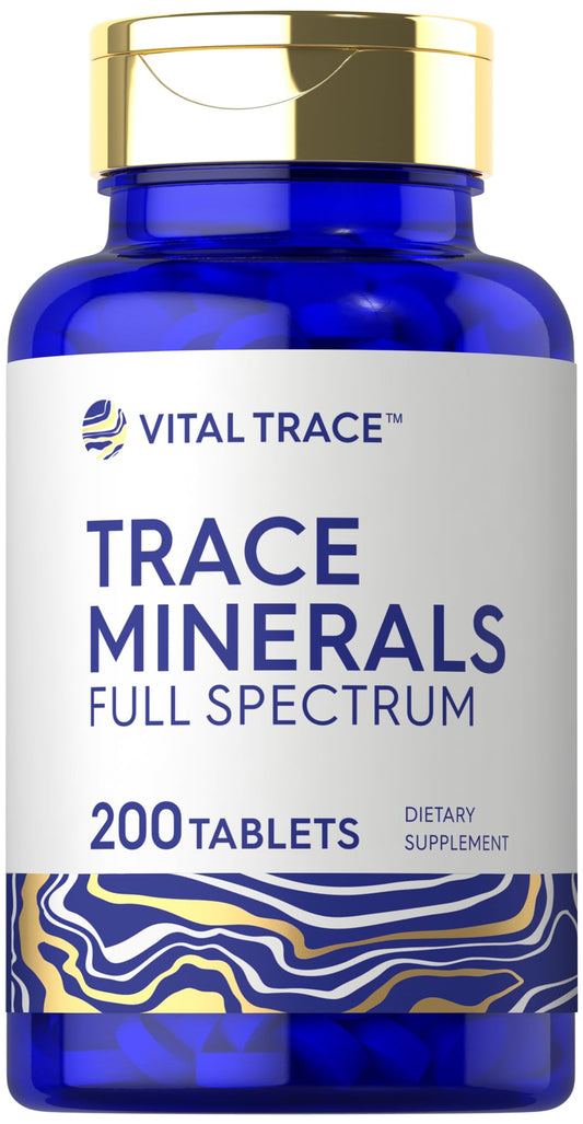 Carlyle Trace Minerals | 200 Tablets | Full Spectrum Supplement | Non-GMO & Gluten Free Complex | by Vital Trace - PrimeBioHealth - canada supplements
