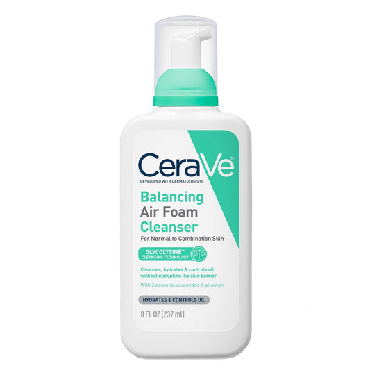 CeraVe Balancing Air Foam Face Wash, Foaming Facial Cleanser For Combination Skin, 8HR Oil Control + 24HR Hydration - PrimeBioHealth - canada supplements