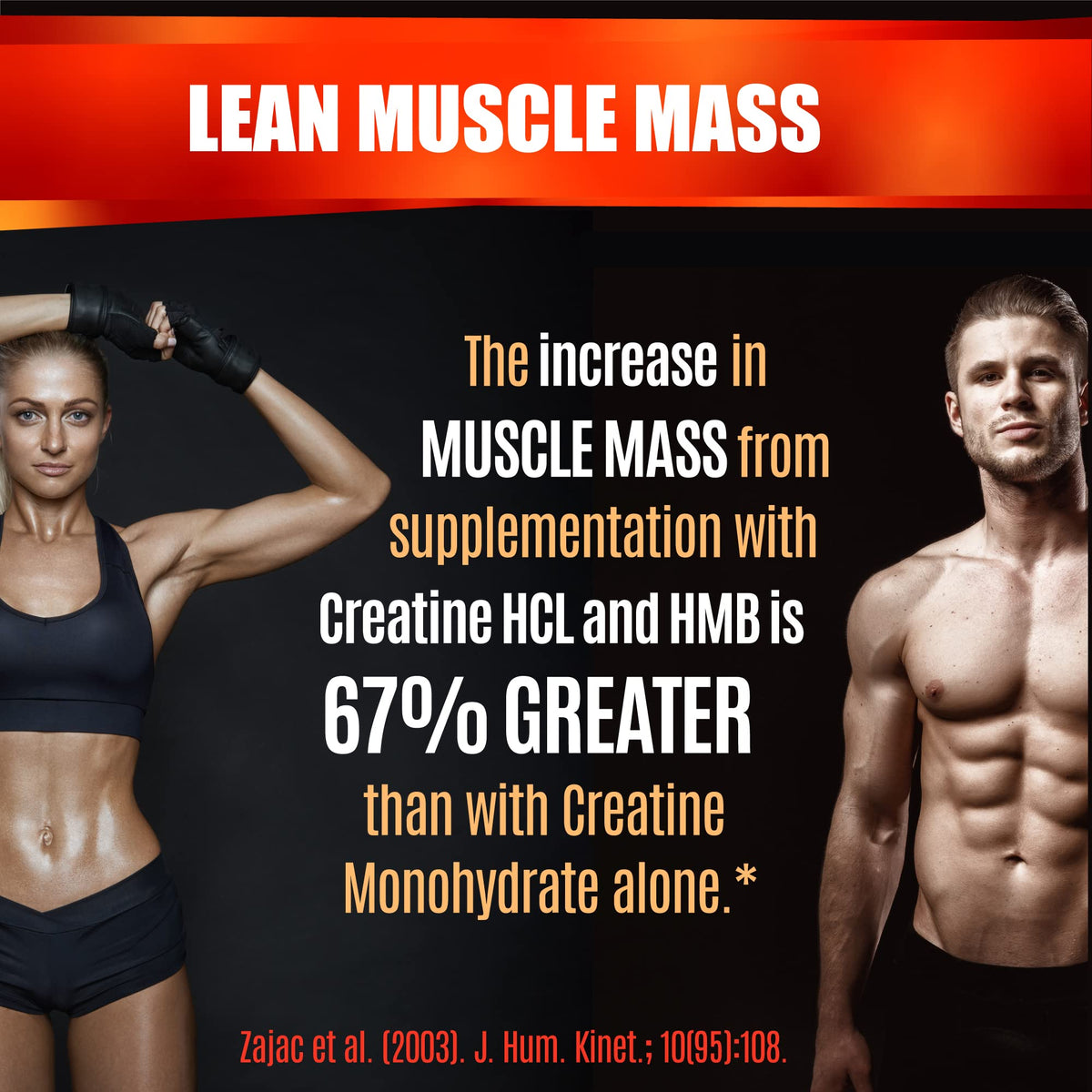 Creatine HCL Capsules with HMB - Workout Supplement for Men & Women, Muscle Builder, Endurance, Strength, Superior to Monohydrate: Instantized for Max Absorption, No Load - PrimeBioHealth - canada supplements