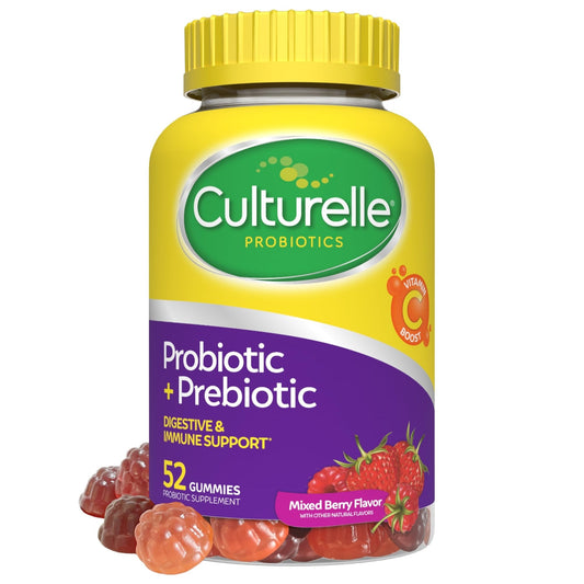 Culturelle Daily Probiotic Gummies for Women & Men, Berry Flavor, 52 Count, Naturally-Sourced Daily Probiotic - PrimeBioHealth - canada supplements