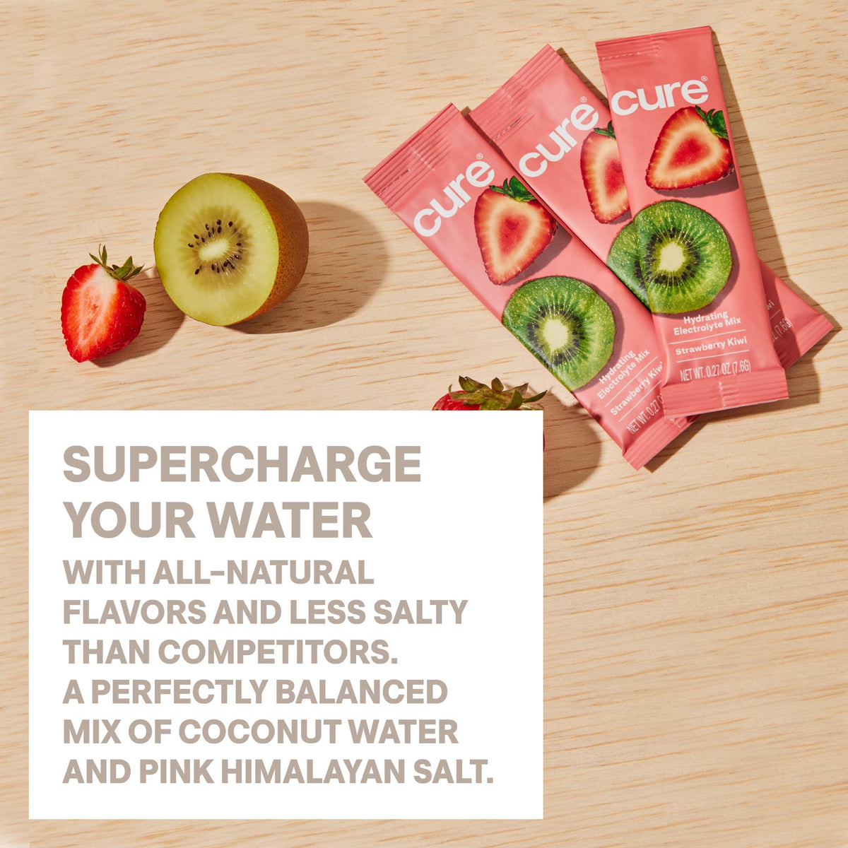 Cure Hydration | Plant-Based Electrolyte Drink Mix | No Added Sugar | FSA-HSA | Dehydration Relief Powder Made with Coconut Water | Non-GMO | Vegan | Pouch of 14 Packets - Blood Orange - PrimeBioHealth - canada supplements