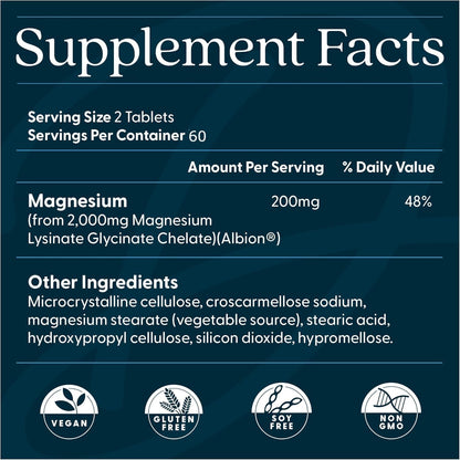 Doctor's Best High Absorption Magnesium Glycinate Lysinate Supplement for Sleep Support - Chelated Magnesium Tablets for Women & Men, 200mg per Serving, Supports Calm & Relaxation, Vegan - 240 Count - PrimeBioHealth - canada supplements