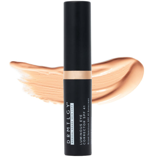DRMTLGY Luminous Eye Corrector SPF 41 – Medium – Under Eye Color Corrector for Dark Circles – Hydrating Anti-Aging Tinted Eye Cream - PrimeBioHealth - canada supplements