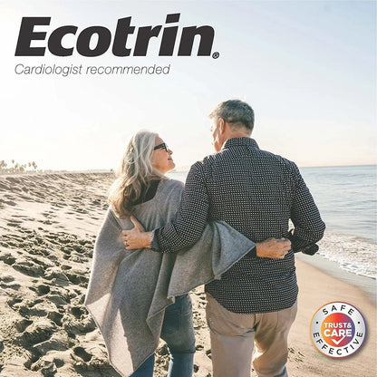 Ecotrin Low Strength Safety Coated Aspirin, NSAID 81mg, 45 count - PrimeBioHealth - canada supplements