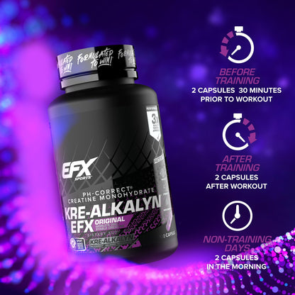 EFX Sports Kre-Alkalyn EFX | pH Correct Creatine Monohydrate Pill Supplement | Strength, Muscle Growth & Performance - PrimeBioHealth - canada supplements
