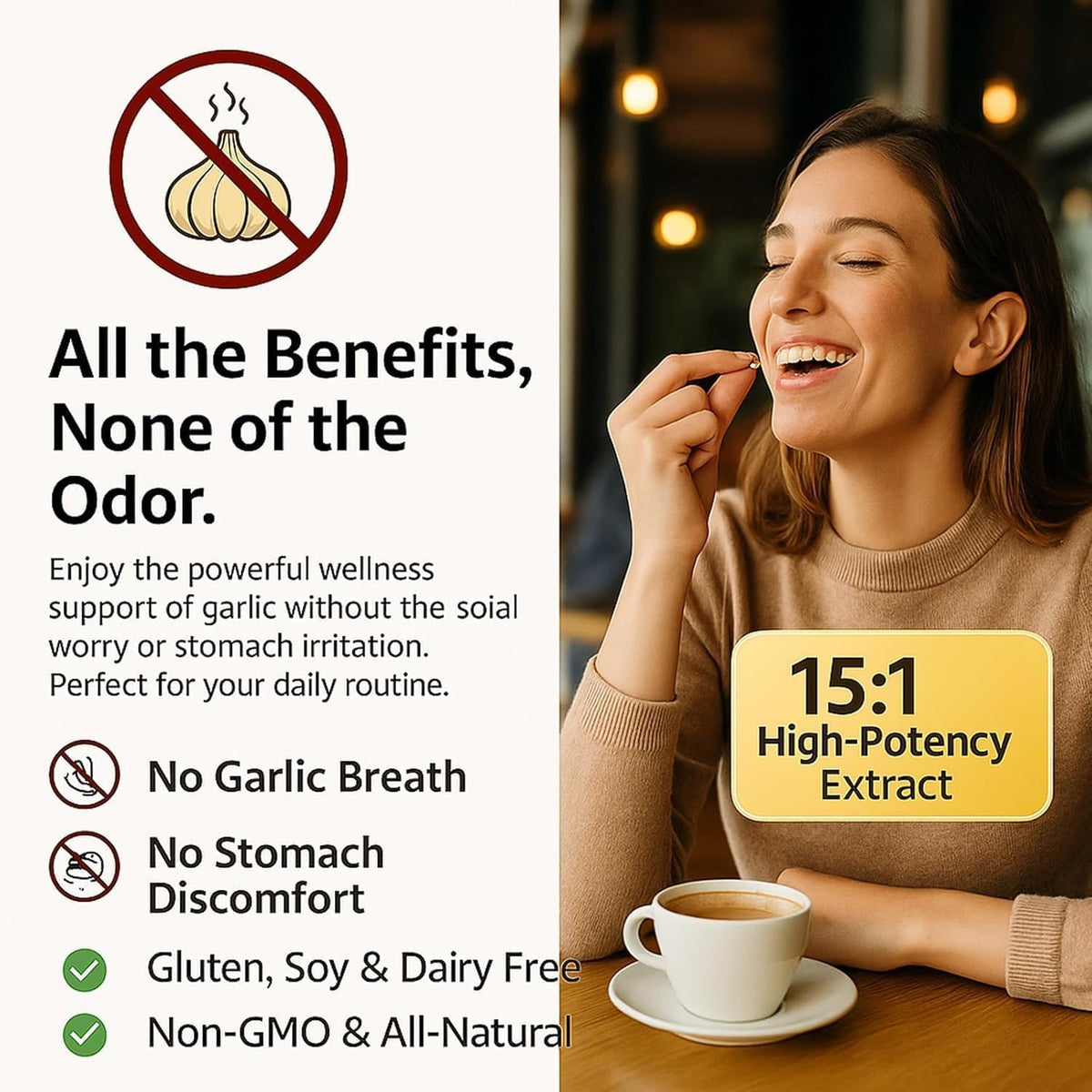 ELARE Aged Garlic Extract Capsules, Odorless Garlic 15:1 Extract Formula - 600 Count, Garlic Supplement, 2-Year Matured - PrimeBioHealth - canada supplements