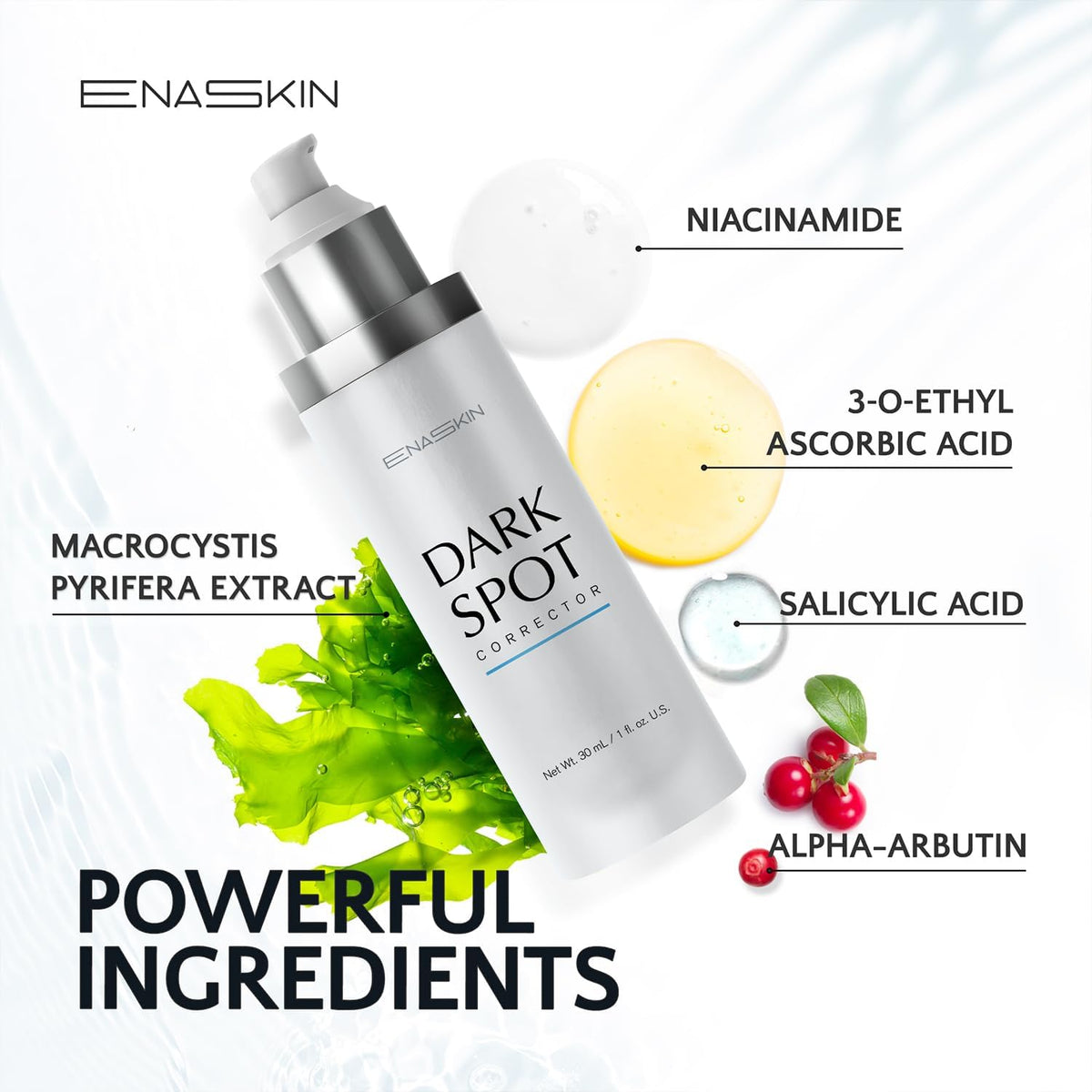 Enaskin Dark Spot Set - Serum & Soap Bars: Hyperpigmentation Body Treatment for Freckles Melasma Age Spot Sun Spot - Dark Spots Corrector Serum - PrimeBioHealth - canada supplements