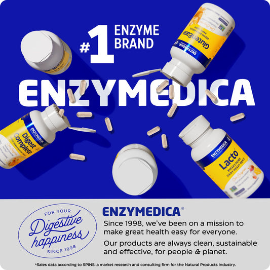 Enzymedica - GlutenEase Extra Strength, Complete Gluten & Casein Formula with Digestive Enzymes + DPP-IV, 30 Capsules - PrimeBioHealth - canada supplements