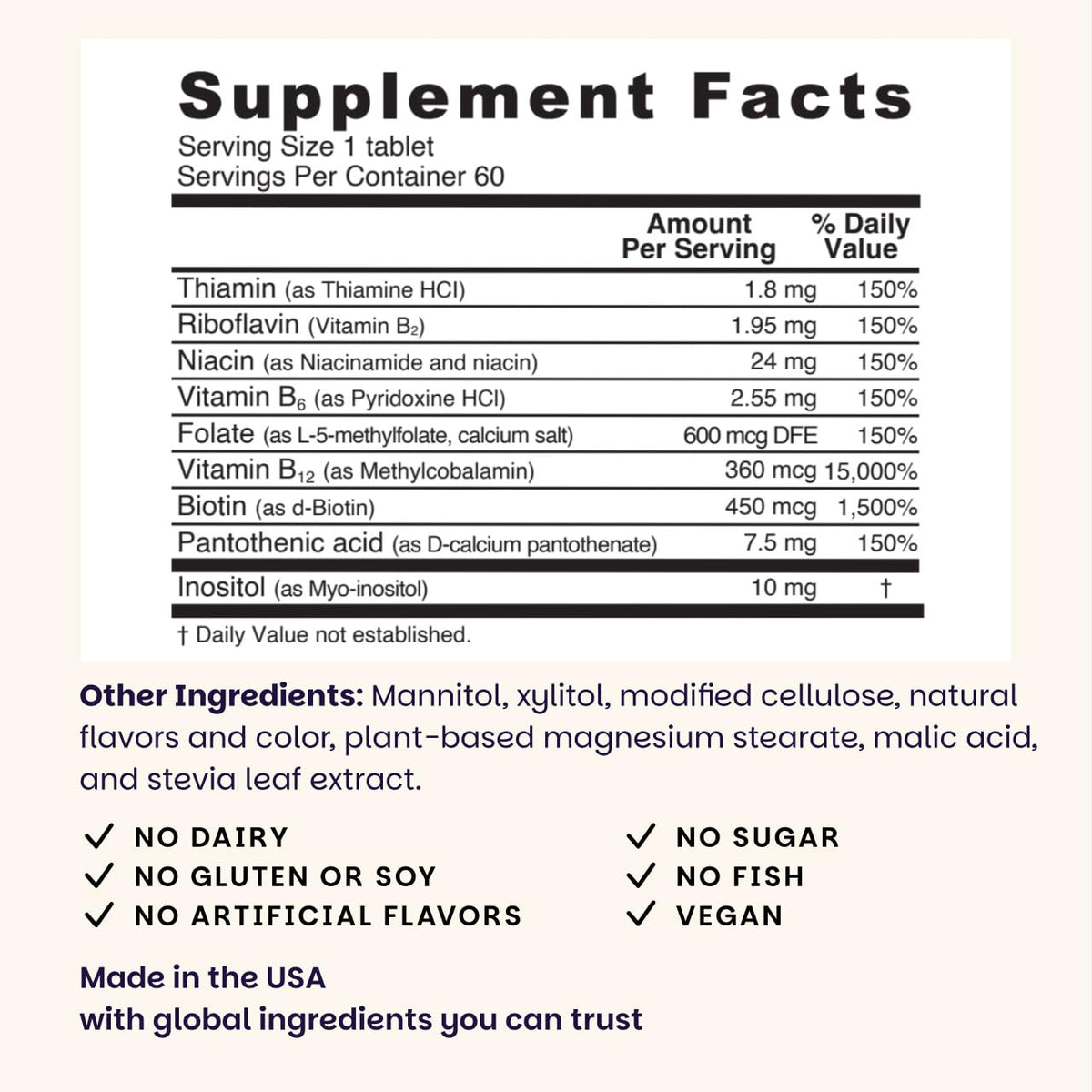 EZ Melts Dissolvable B-Complex - Vitamin B Complex - Provides Energy Metabolism & Heart Health Support - with Methylated B12 & Folate - Non-GMO & Vegan - PrimeBioHealth - canada supplements