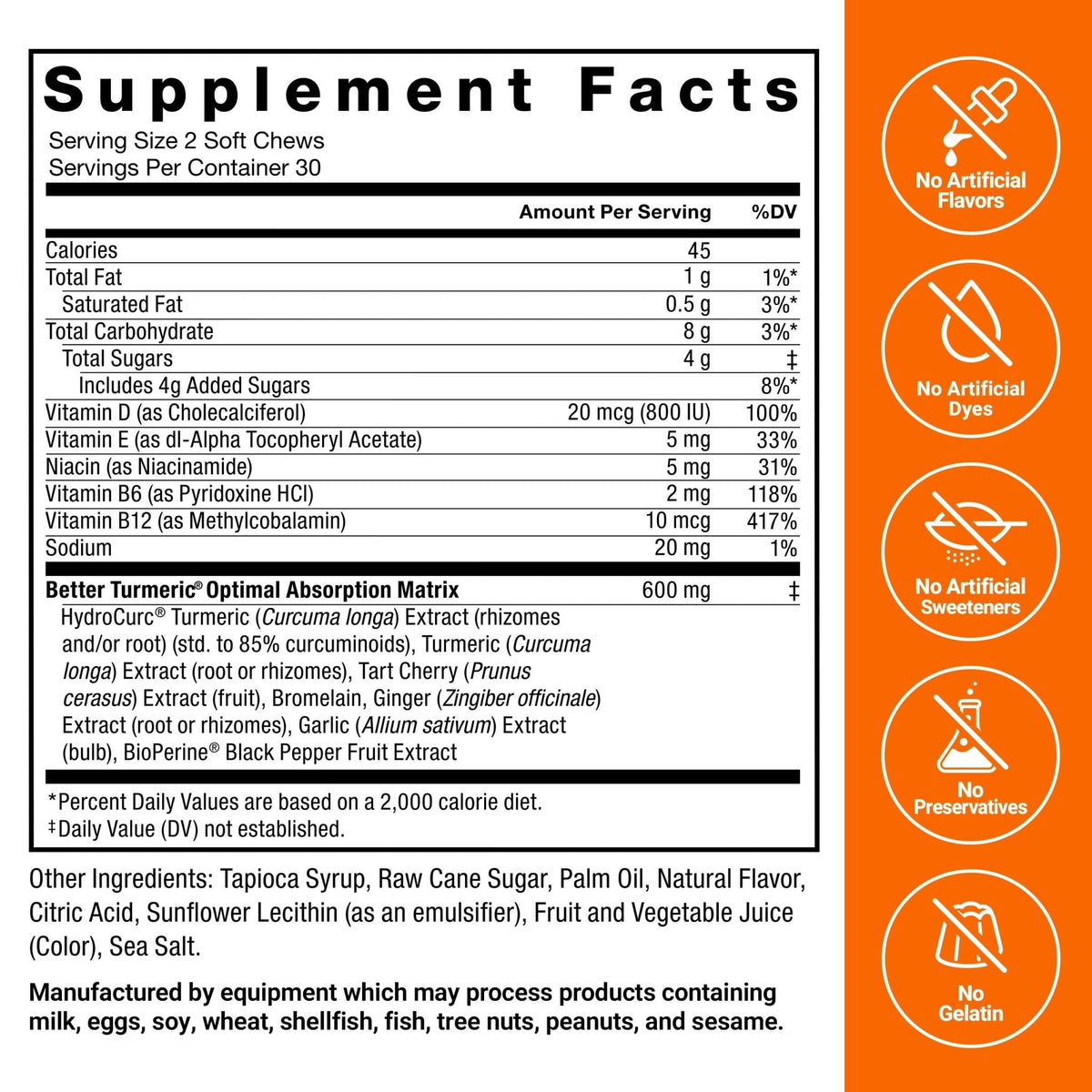 FORCE FACTOR Better Turmeric Supplement 400mg with Black Pepper & Ginger, Extra Strength Joint Support, Superior Absorption - PrimeBioHealth - canada supplements