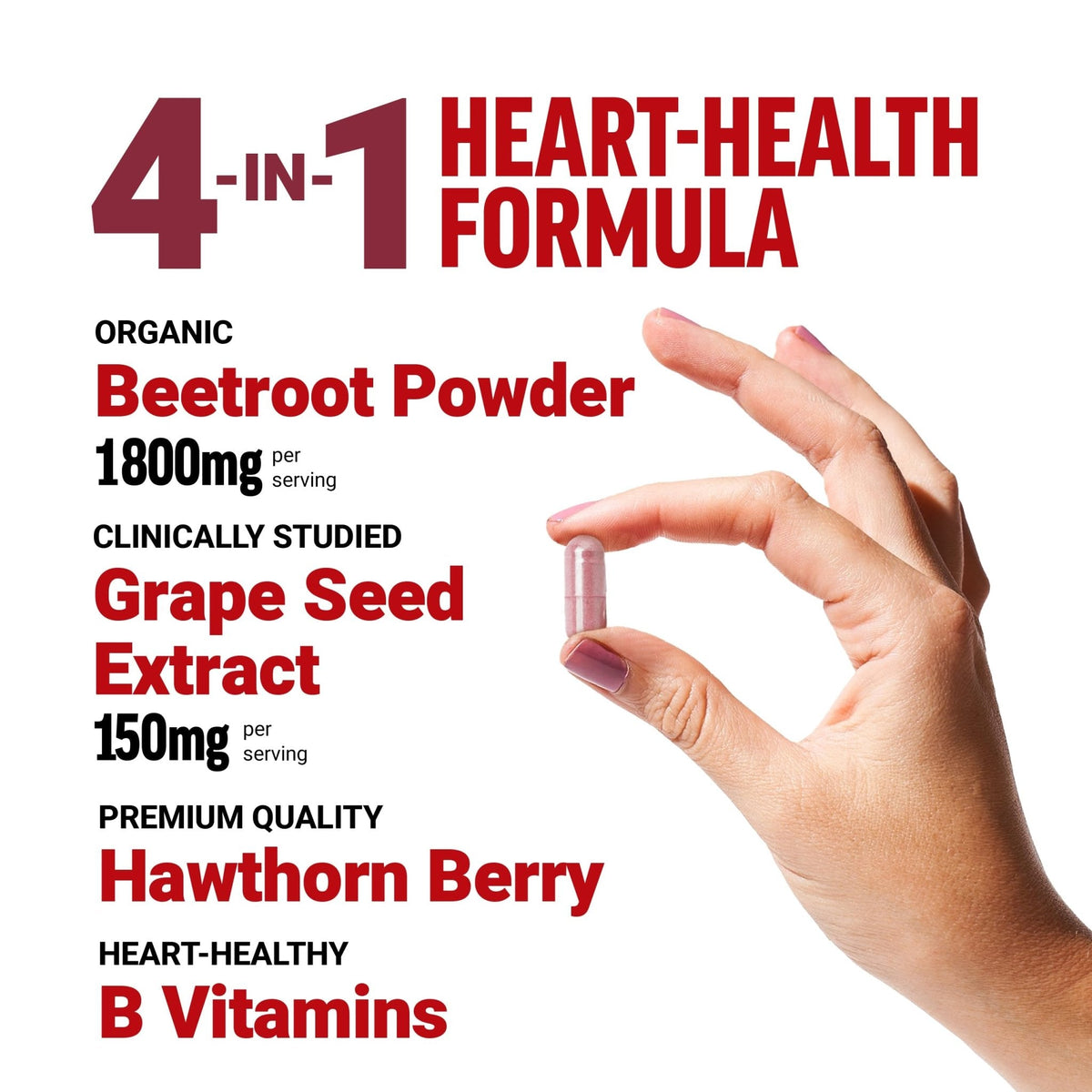 Force Factor Total Beets Blood Pressure Support Beet Root Capsules, 1800mg Organic Beet Root Powder Beet Supplement with Hawthorn Berry to Support Circulation - PrimeBioHealth - canada supplements