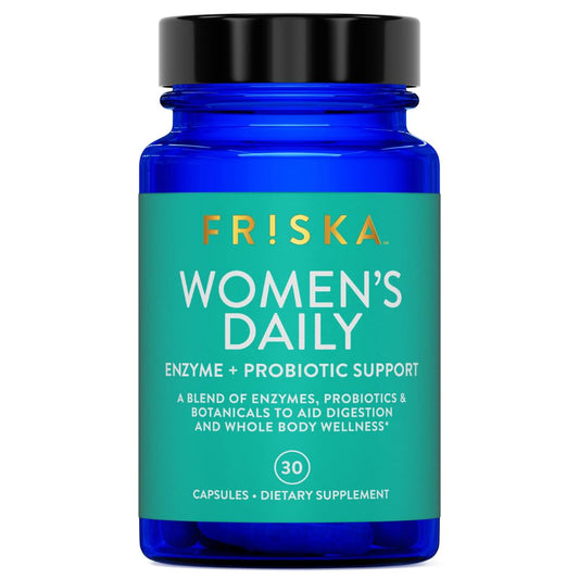 FRISKA Women’s Daily Digestive Enzyme and Probiotics Supplement, Advanced Natural Support for Female Digestive Health, Fights Bloating, Eases Digestion - PrimeBioHealth - canada supplements