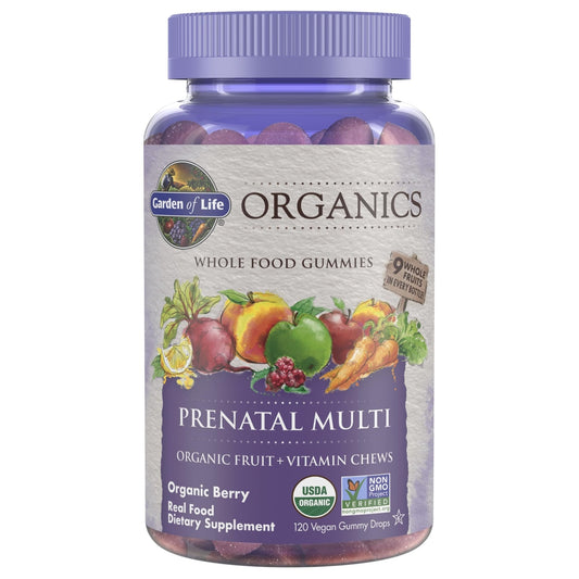 Garden of Life Organics Prenatal Gummies – Prenatal Vitamins for Women with Energy Metabolism Support & Healthy Fetal Development Support - PrimeBioHealth - canada supplements