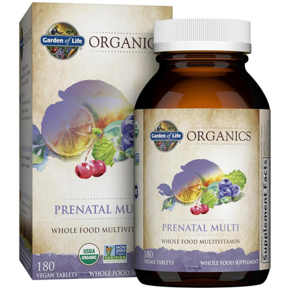 Garden of Life Organics Prenatal Multivitamin with Folate, B6, B12, D3 & Iron – Prenatal Vitamins for Women with Energy Metabolism Support for Healthy - PrimeBioHealth - canada supplements
