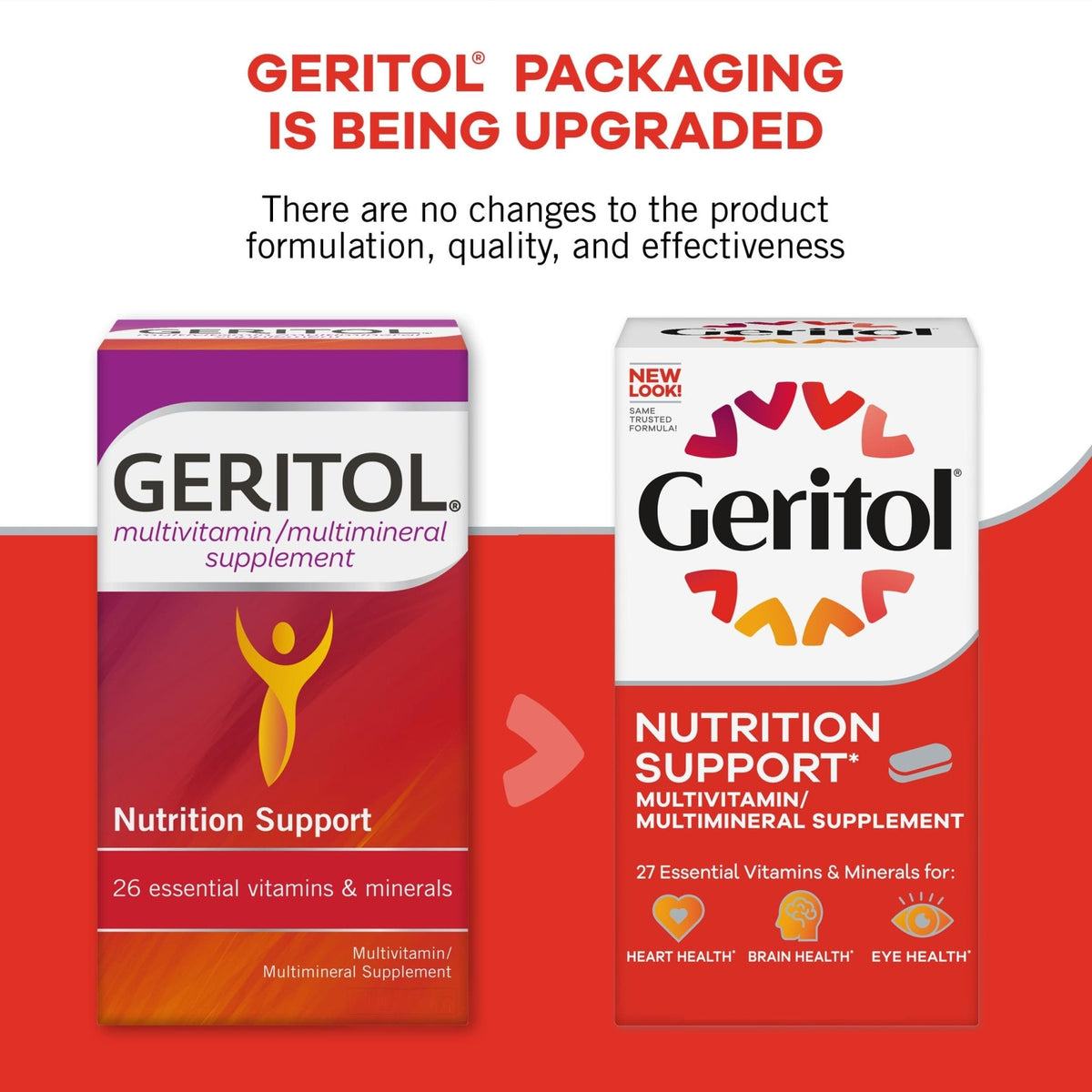 Geritol, Multivitamin Supplement, Contains B-Vitamins, Antioxidants, Vitamins C, E & D and Iron, 26 Essential Vitamins and Minerals, Gluten-Free - PrimeBioHealth - canada supplements