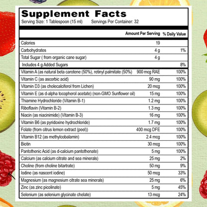 Go Healthy Liquid Vitamins for Women, Men, Teens | Vegan Vitamin & Mineral | High Absorption | Premium Liquid Multivitamin | - PrimeBioHealth - canada supplements