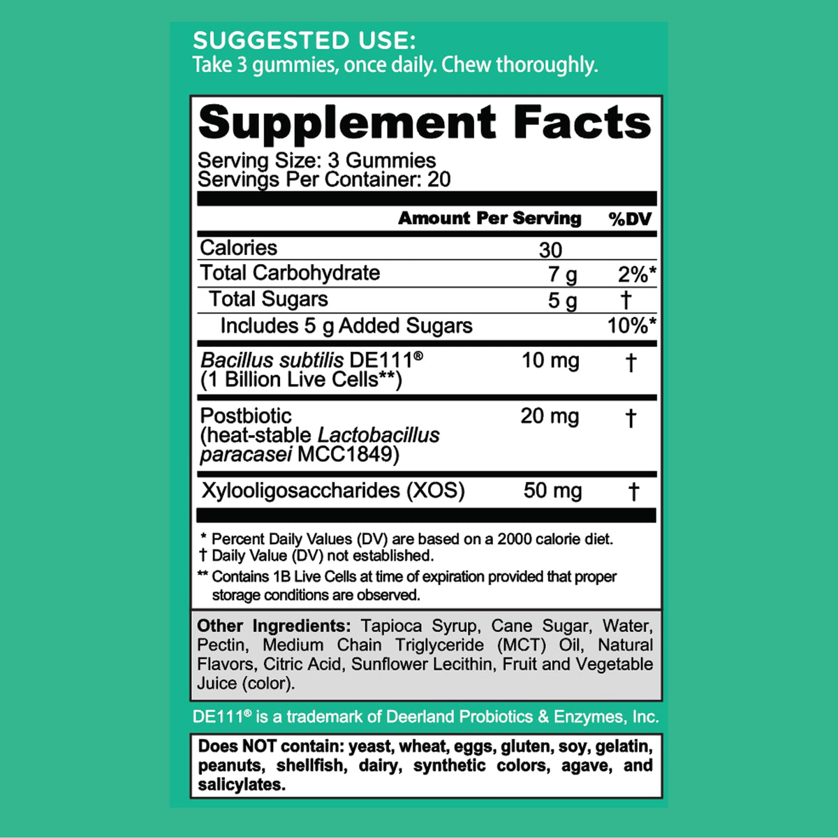 Goli Pre Pro Postbiotic Gummies - Worlds First 3-in-1 Formula with DE111 Probiotics, XOS Prebiotics, MCC1849 Postbiotics - Vegan, Non-GMO, Gluten-Free - PrimeBioHealth - canada supplements
