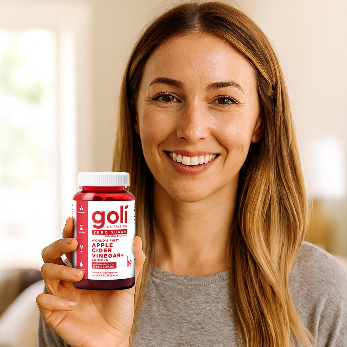 Goli Zero Sugar Apple Cider Vinegar Gummies - ACV with Vitamin B12 and Probiotics - No Sugar Alcohols - Vegan, Keto-Friendly, Gluten-Free - PrimeBioHealth - canada supplements