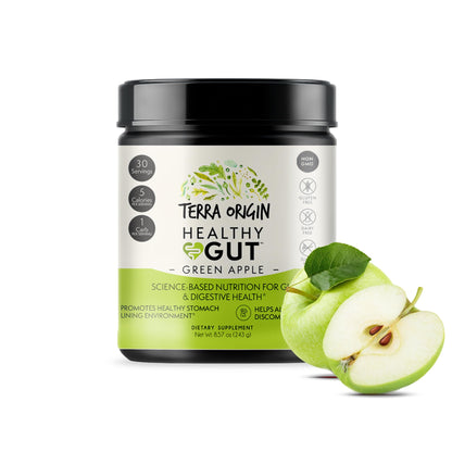 Healthy Gut Green Apple | 30-Servings with L-Glutamine, Zinc, Glucosamine, Slippery Elm Bark, Marshmallow Root and More! - PrimeBioHealth - canada supplements