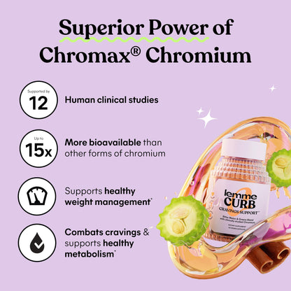 Lemme Curb Cravings, Improve Carb Metabolism, Support Weight Management w/Clinically Studied Chromium Picolinate, Bitter Melon, Ceylon Cinnamon - PrimeBioHealth - canada supplements