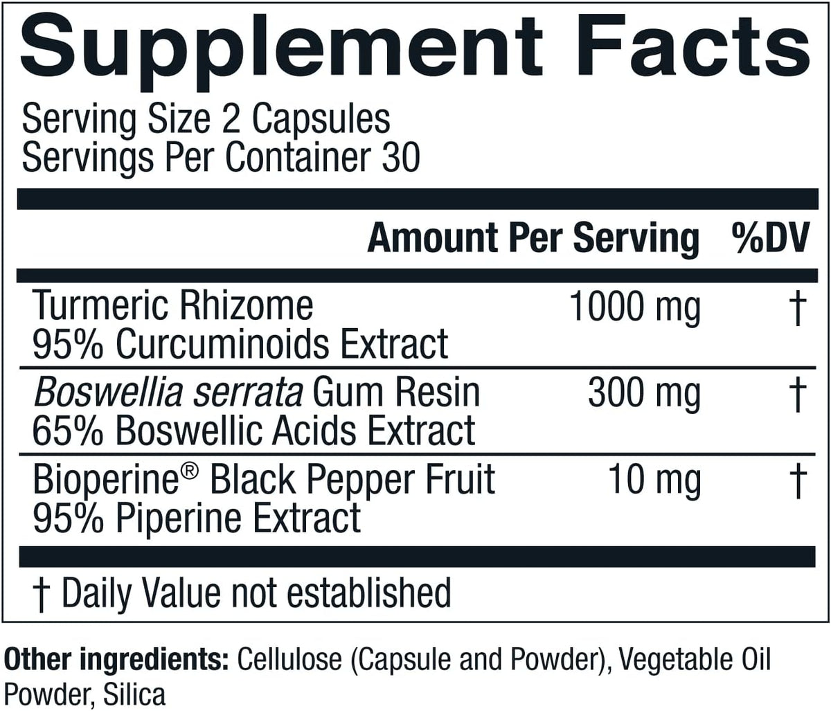 Live Conscious CurcuWell - Curcumin and Boswellia Blend | Maximum Strength Joint, Body and Cognitive Support - 60 Day Supply (2-Pack) - PrimeBioHealth - canada supplements