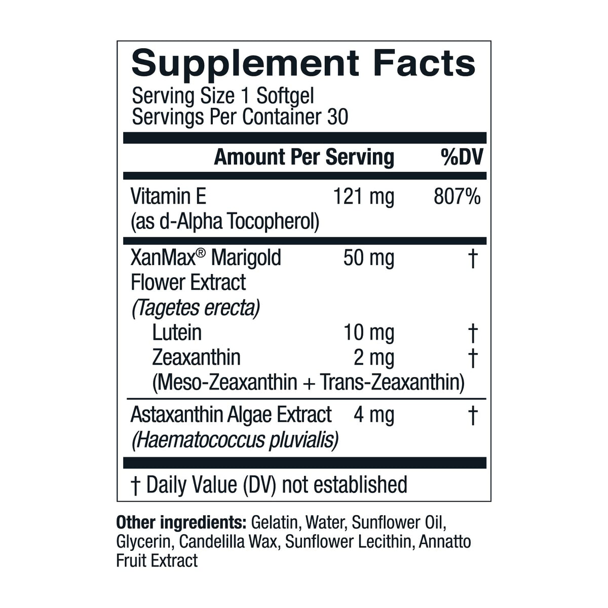 Live Conscious Eye Vitamins Select AREDS 2 Ingredients with Vitamin E, Lutein, and Astaxanthin - OptiWell Eye Health Supplement and Blue Light Support - 30 Softgels - PrimeBioHealth - canada supplements