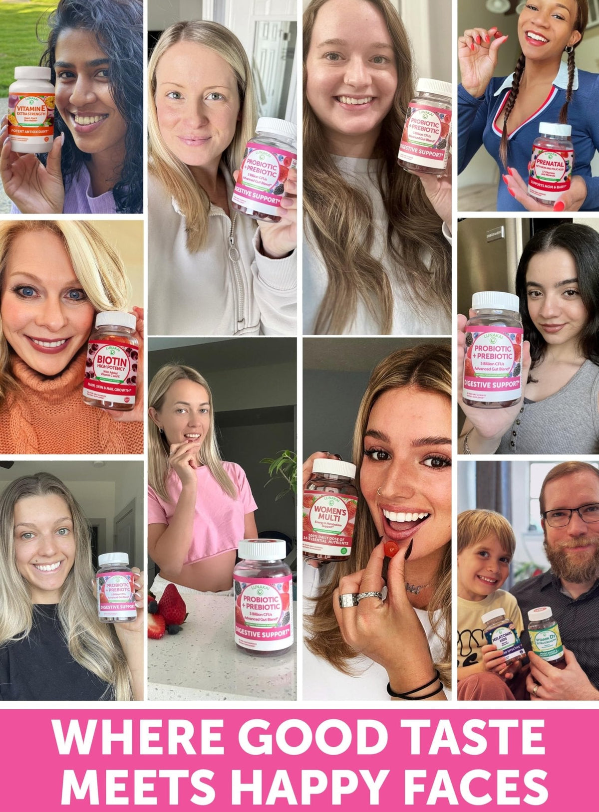 Lunakai USA Made Prebiotic + Probiotic Gummies for Women and Men - High Potency 5 Billion CFUs with Fibers - PrimeBioHealth - canada supplements