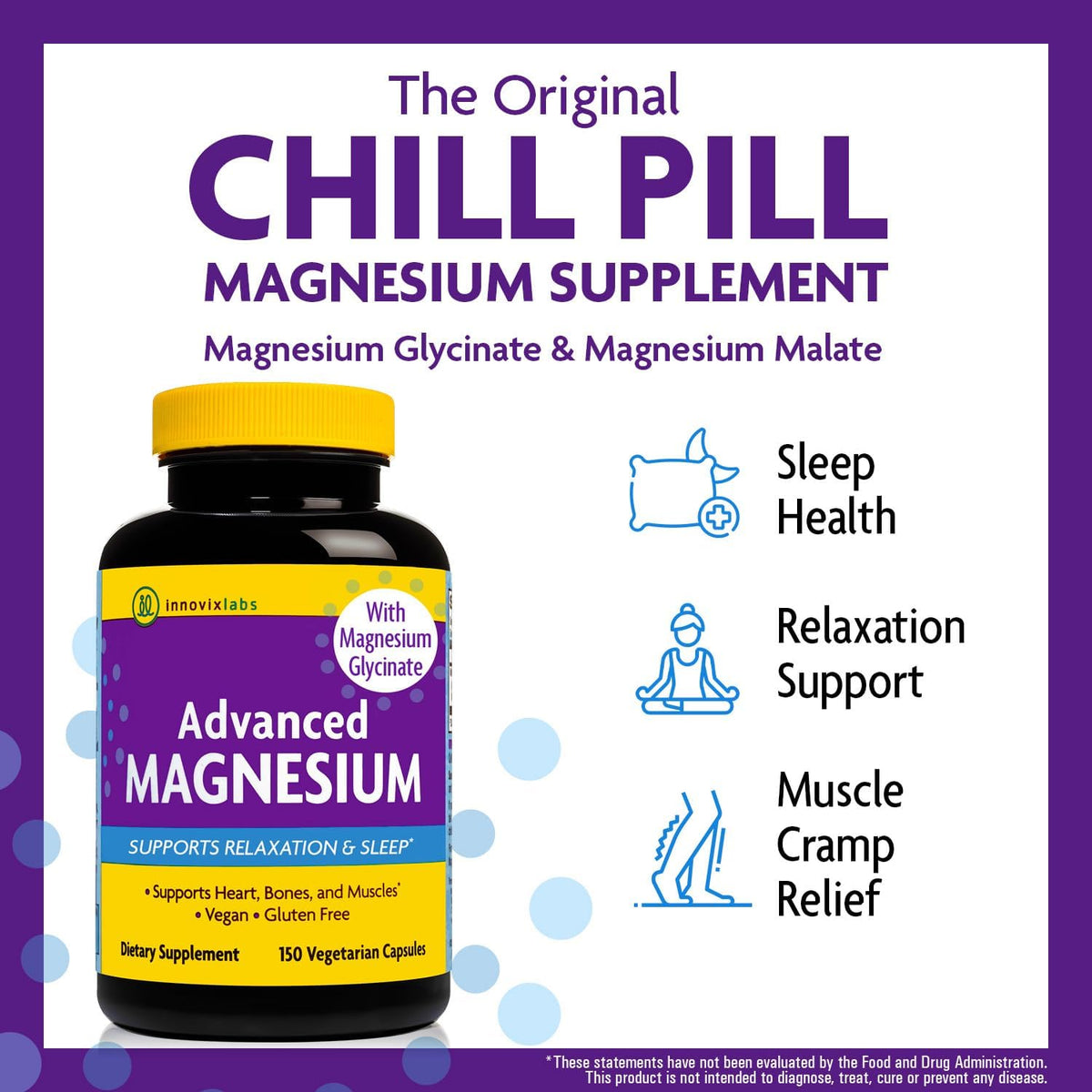 Magnesium & Curcumin Bundle: InnovixLabs Advanced Magnesium (150 Time-Release Capsules) InnovixLabs Turmeric Curcumin (100 Time-Release Tablets). Promotes Relaxation, Bones, Muscle and Immune Health.* - PrimeBioHealth - canada supplements
