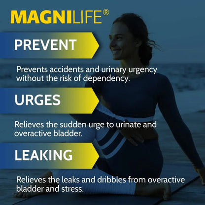 MagniLife Bladder Relief Tablets (125 Ct), Fast-Dissolving Homeopathic Support for Overactive Bladder, Leaks from Sneezing, Coughing or Movement, Daily Use Formula Safe for Men & Women - PrimeBioHealth - canada supplements