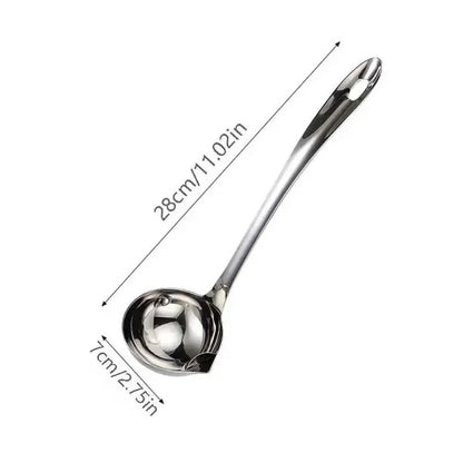 Stainless Steel Colander Spoon Soup Colander Kitchen Gravy Oil Soup Fat Separator Yogurt Oil Skimmer Spoon Kitchen Accessories