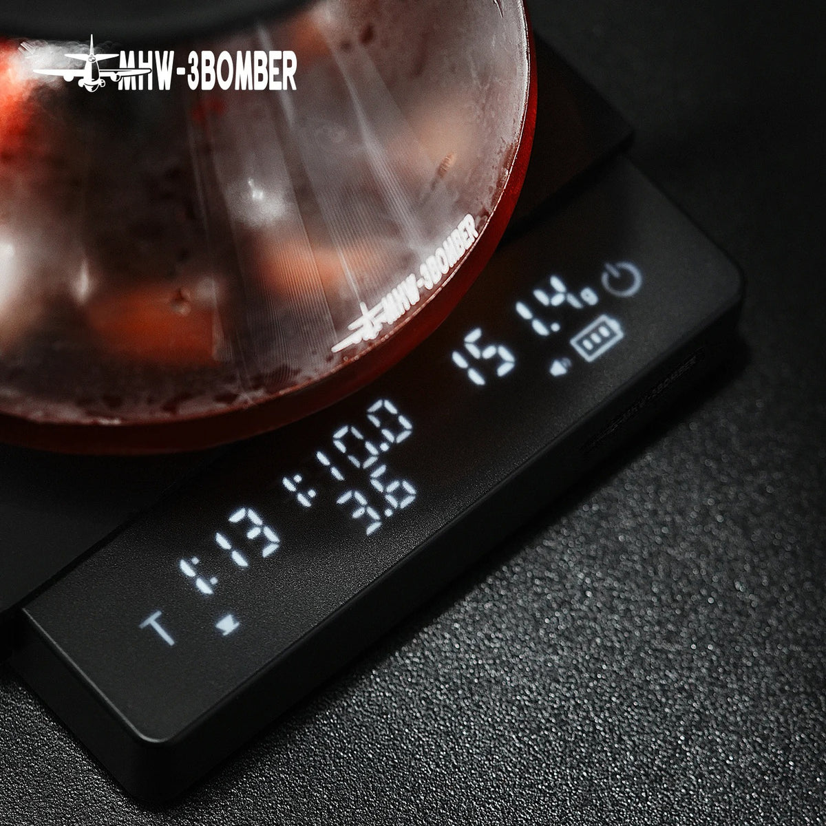 MHW-3BOMBER Digital Kitchen Coffee Scale High Precision Cyclic Rechargeable Espresso Electronic Scale Home Barista Accessories