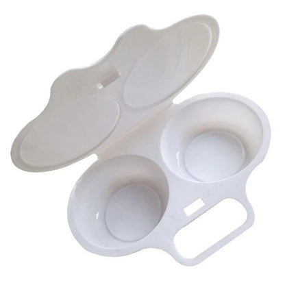 Kitchen Microwave Oven Round Shape Egg Steamer Cooking Mold Egg Poacher Egg Tool