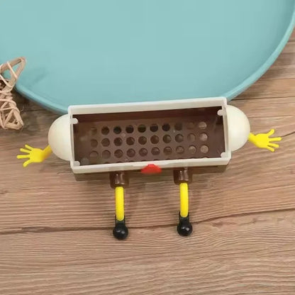 1PC Creative Drainage Rack Home Kitchen Sink Shelf Dishwashing Brush Wipe Sink Wall Mounted Drainage Basket