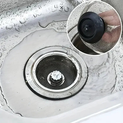 2pcs Kitchen Sink Strainer Replacement Drain Basket Stainless Steel Mesh Filter Waste Hole Strainer Kitchen Gadgets