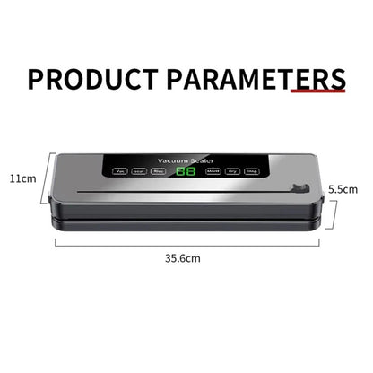 Electric Vacuum Sealer Machine Dry/Wet Food Packaging Vacuum Sealing Bags Food Storage Vacuum Packaging Machine for Kitchen