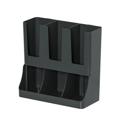 Coffee Station Organizer, Wall-mounted Coffee Bar Organizer for Countertop, Condiment and Cup Storage Organizer, Bar Accessories
