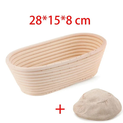 1/3 PCS PP Rattan Dough Proofing Basket for Bread Fermentation Baking Pastry Making for Home Kitchen Daily Bake Accessories