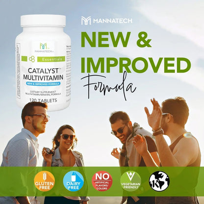 Mannatech Catalyst Multivitamin 120 Tablets, Maximize Your Multivitamin. Provides Antioxidants Vitamin A, Vitamin C, and Vitamin E - PrimeBioHealth - canada supplements