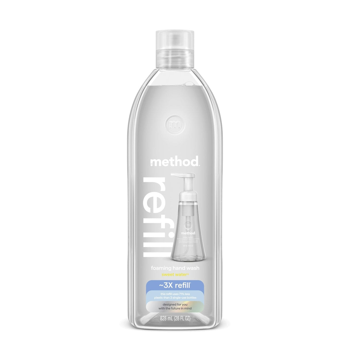 Method Foaming Hand Soap, Refill, Sweet Water, Recyclable Bottle, 28 oz, (Pack of 1) (Packaging May Vary) - PrimeBioHealth - canada supplements