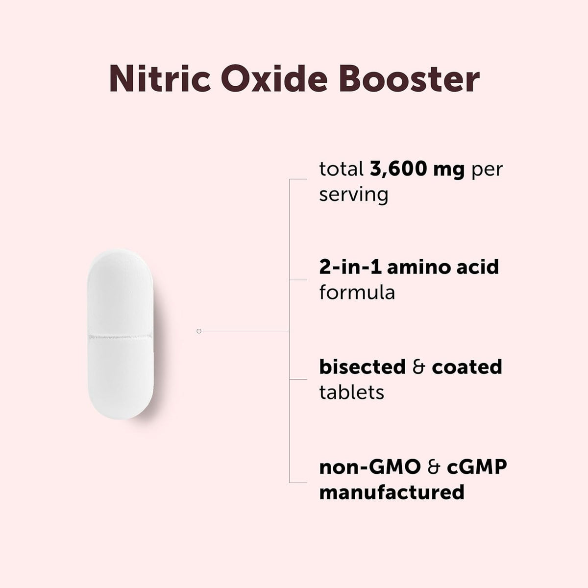 Micro Ingredients Nitric Oxide Supplement for Men & Women 3,600mg Per Serving, 240 Bisected Tablets | L-Arginine + L-Citrulline Amino Acid Complex | Pre-Workout, Caffeine-Free | Non-GMO, Gluten Free - PrimeBioHealth - canada supplements