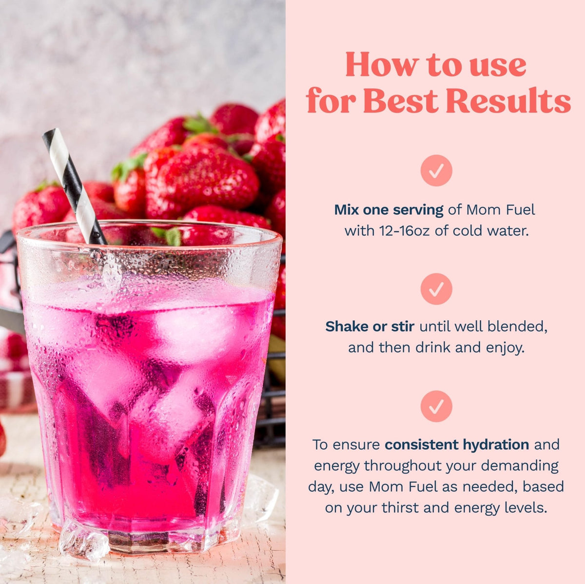 Mommy Knows Best Mom Fuel Electrolyte Drink Mix for Moms, Hydration Support - for Pregnancy, Prenatal, Electrolytes + Trace Minerals, Lactation Drink Mix Supplement (32 Count) - PrimeBioHealth - canada supplements