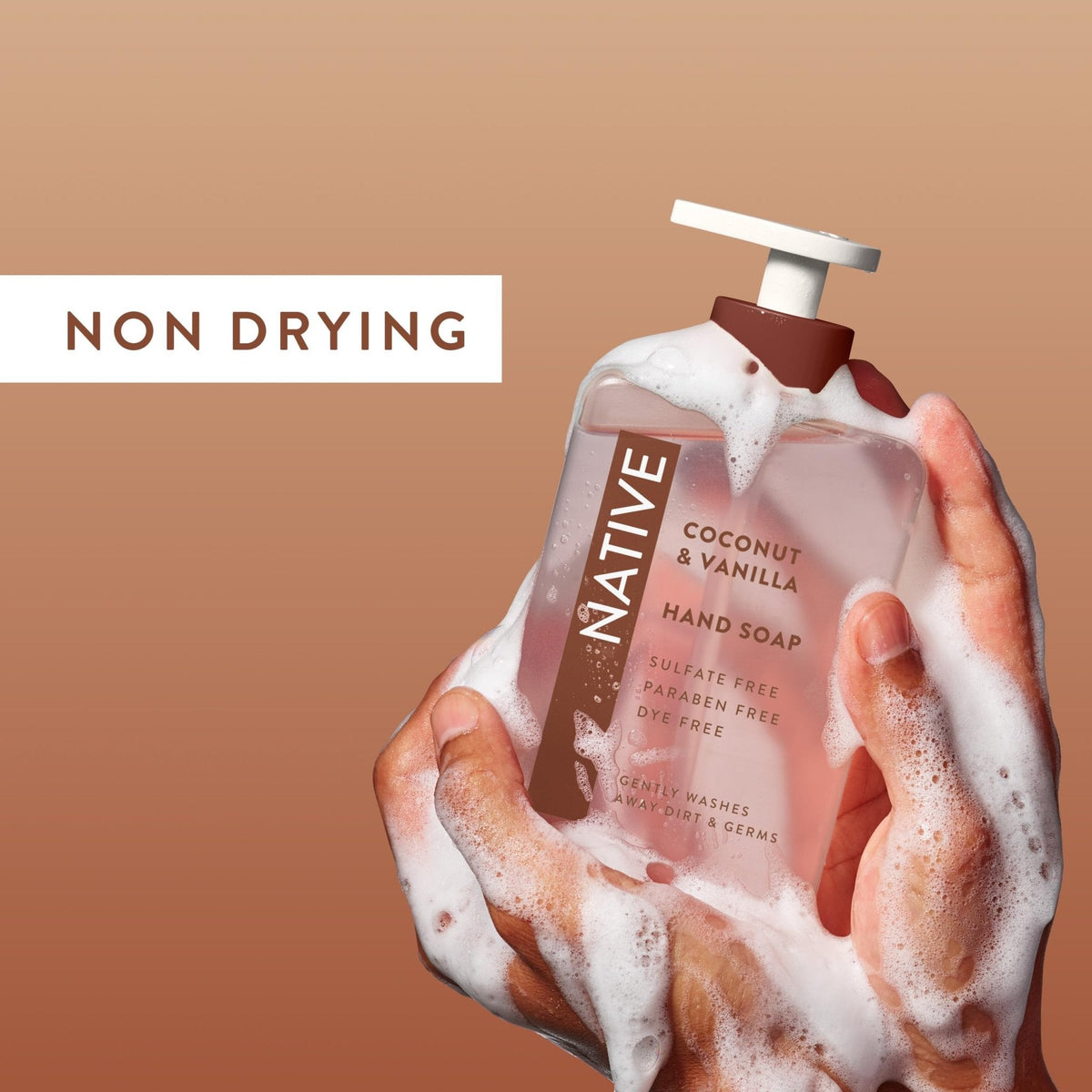 Native Liquid Hand Soap, Coconut & Vanilla Scent, Non-Drying Formula for Soft, Smooth Hands - PrimeBioHealth - canada supplements