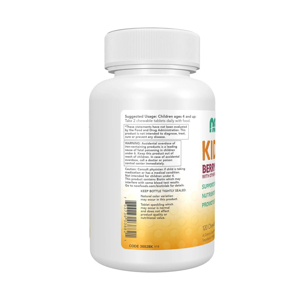NOW Kids Supplements, Kid Vits Multivitamin, Berry Lemonade Flavor, 120 Chewable Tablets - PrimeBioHealth - canada supplements